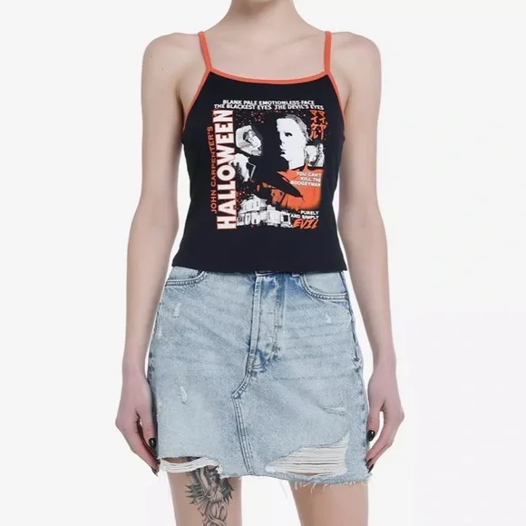 Ripple Junction John Carpenter’s Halloween Movie Graphic Black Tank Top Shirt XL - Picture 2 of 9